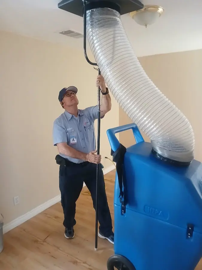 Mini Split Installation technician using HEPA equipment in Phoenixville